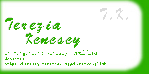 terezia kenesey business card